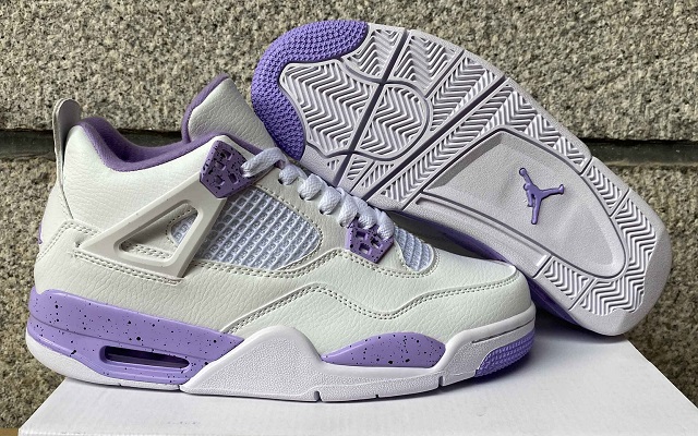 Air Jordan 4 Retro Purple Oreo - Click Image to Close